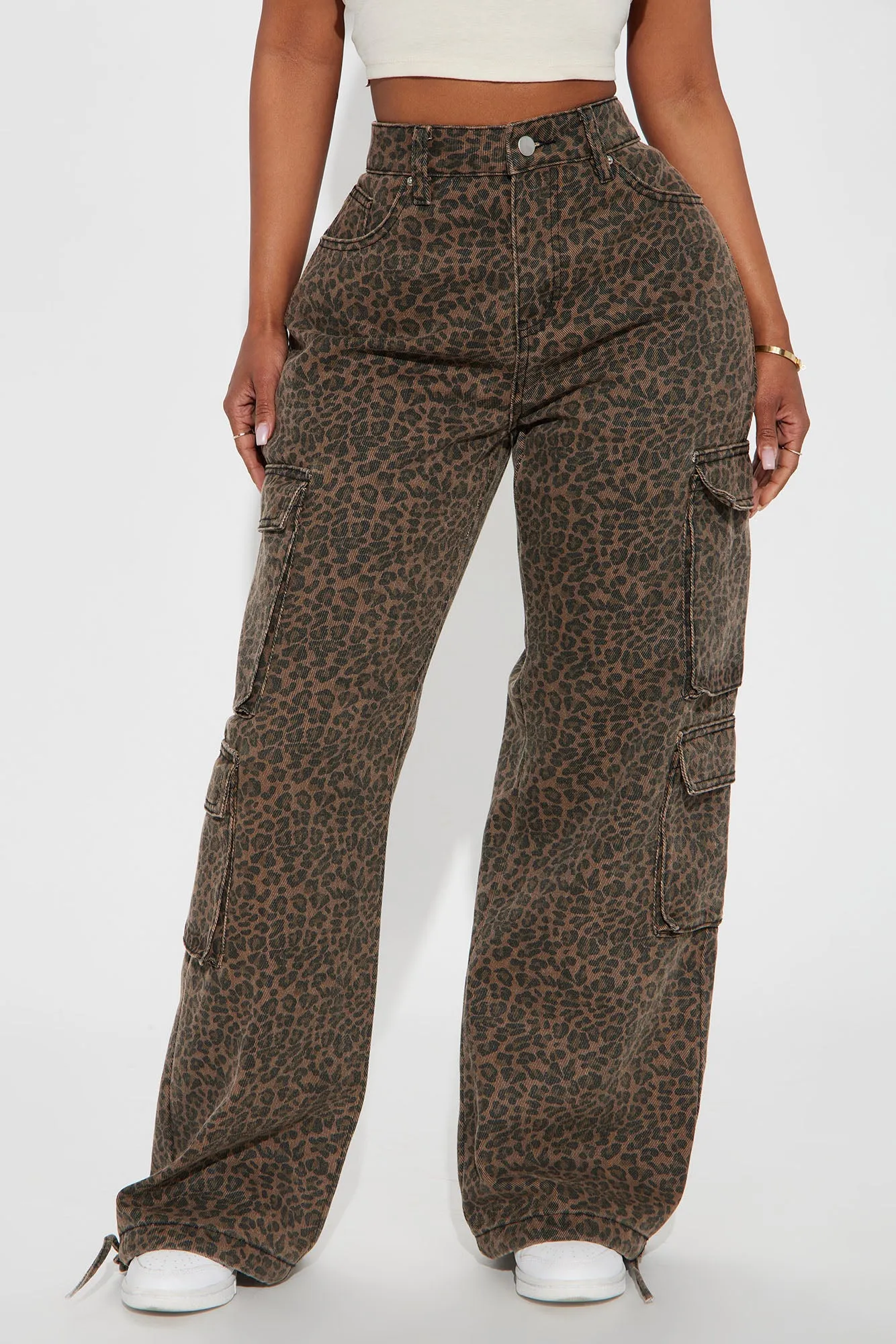 Anastasia Leopard Jogger - Brown/combo