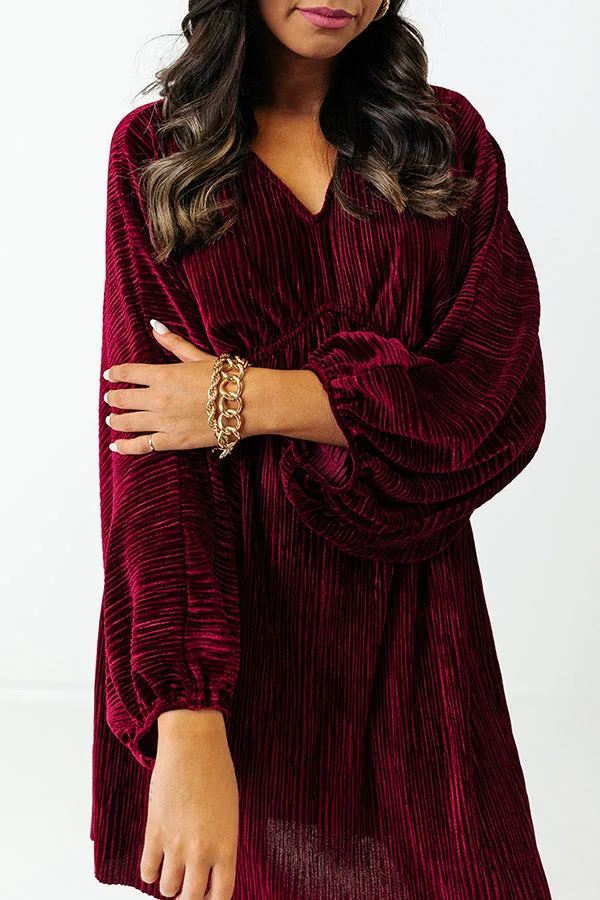 Shift Focus Velvet Dress